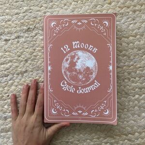 12 Moons Cycle Journal in Pink